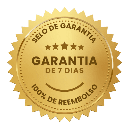 Etiqueta selo de garantia moderno em dourado